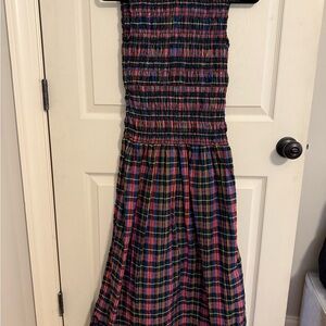 Ganni Multicolor Plaid Dress